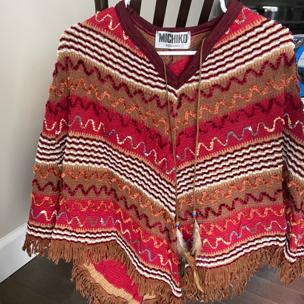 Michiko Koshino cloak cap poncho